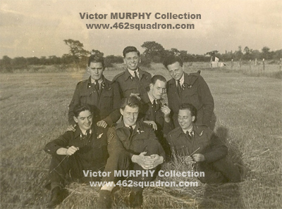 Victor Murphy, Charles Hall, Harry Wild, George Ward, Taff Nicholas, Pat Tall, Phil Williams, at 1658 HCU, Riccall